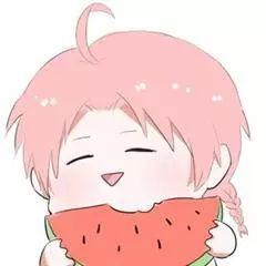 吃瓜女网红图片可爱卡通,可爱卡通版吃瓜女网红萌态再现